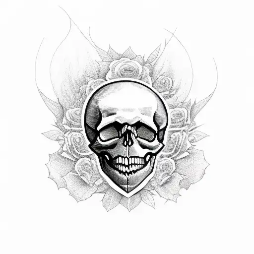 Skull And Roses
