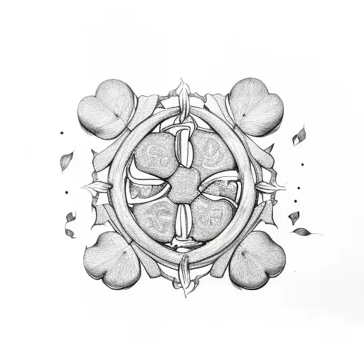 Dragon And Four-leaf Clover