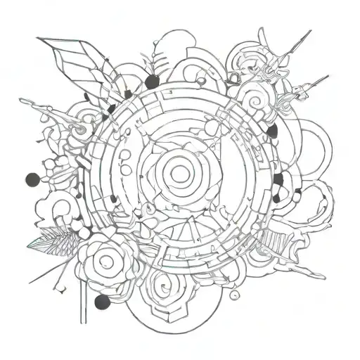 An Abstract Design Inspired By Olivia O'brien's Album Covers With A Touch Of Sketch Style