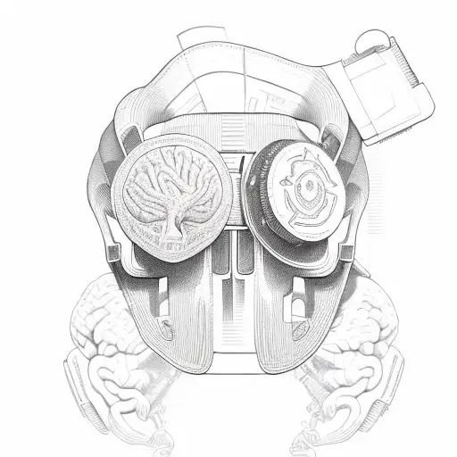 Gun Belt And Holsters With A Brain In One A D A Book In The Other