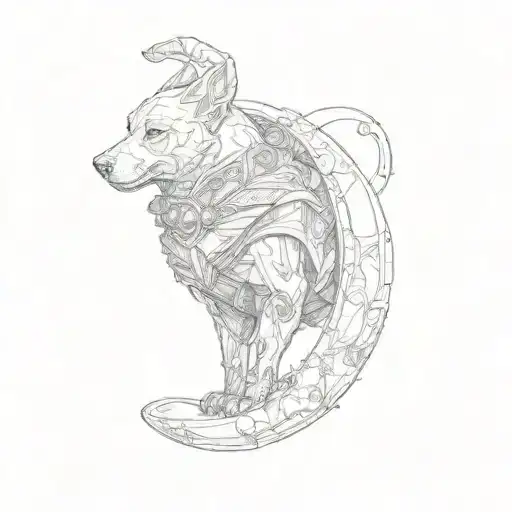 A Dog On The Moon And Kratos God Of War