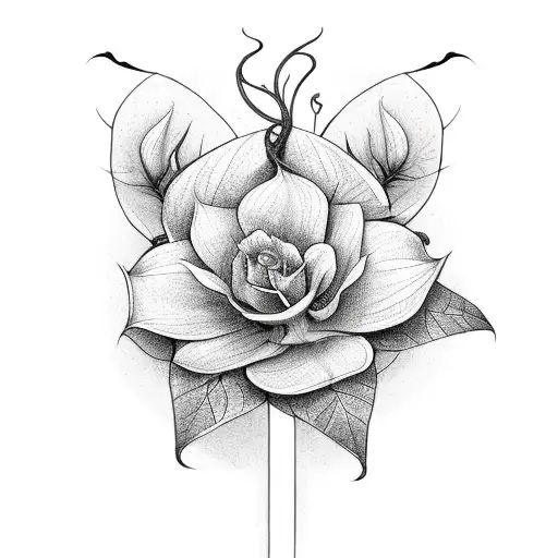 Long Vine With Flower