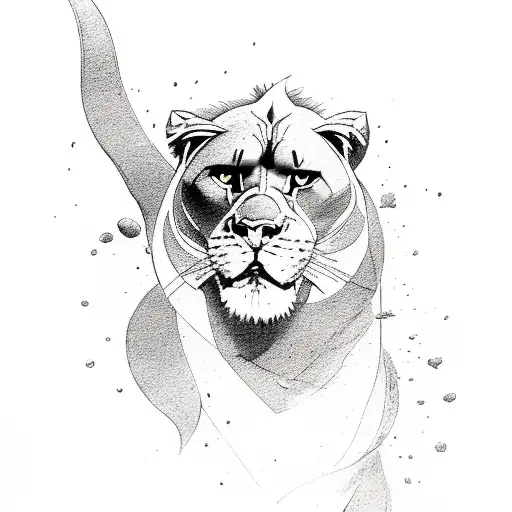 Panther And Lion Fight