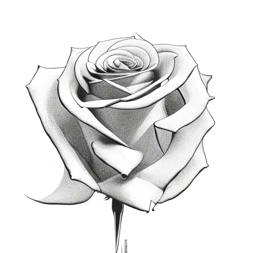 Electric Guitar With Single Cut Style And Roses