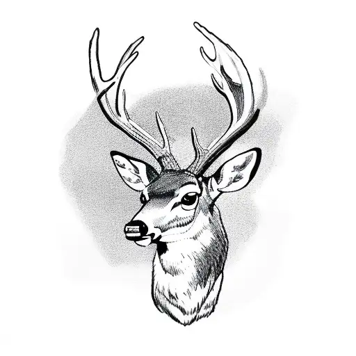 Looking At Deer Though Crosshair