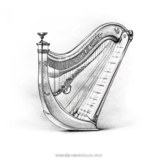 Harp And Bow And Arrow