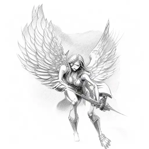 An Angel Fights A Demon