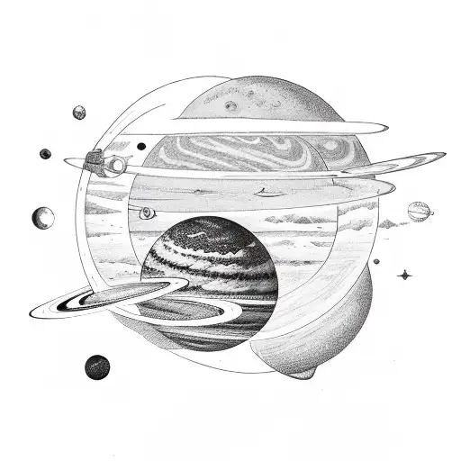 Astronaut Playing With Planets