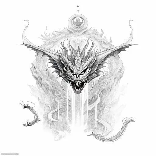 Dragon With Good And Bad Face