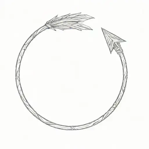 A Ring With An Arrow In It With The Armor