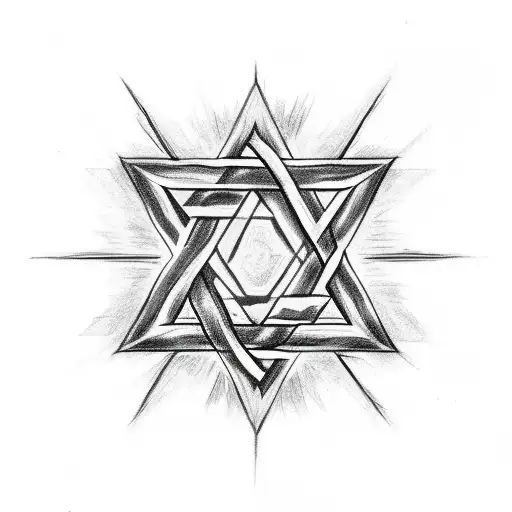 Star Of David With 974 On Top