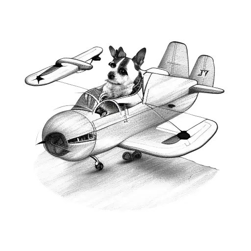 Dog Flying A Plane