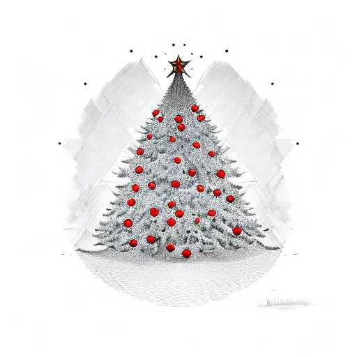 An Artistic Representation Of A Christmas Tree Made Of Musical Notes