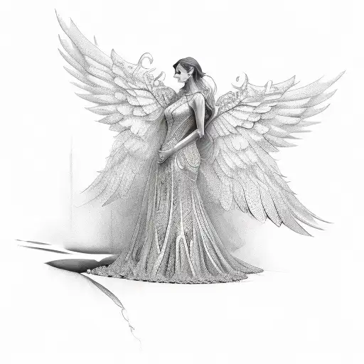 Angle Wings And Mom Between