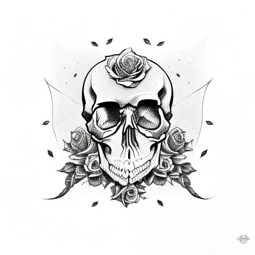 Skull And Roses