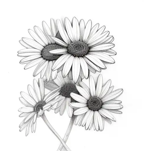 Daisy With Leaves Long