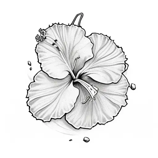 Hibiscus Surrounded By Irish Clovers