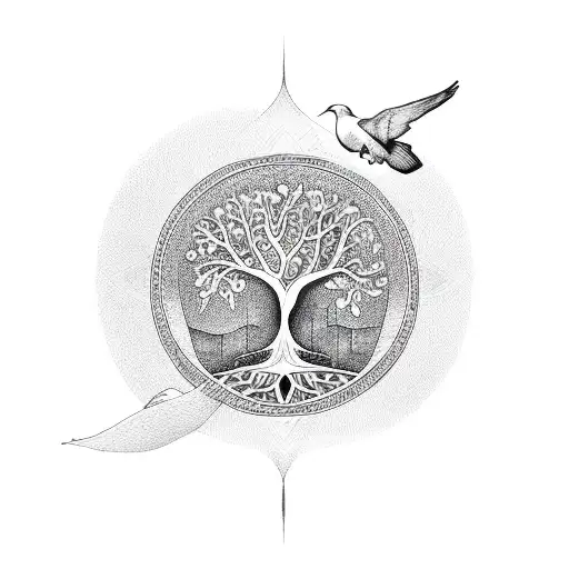 Dove And Tree Of Life