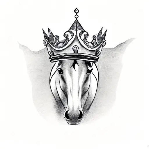 Horse Shoe With A Crown