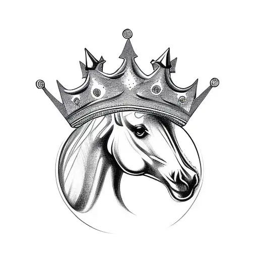Horse Shoe With A Crown