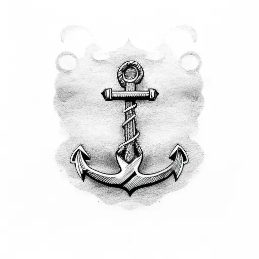 Anchor With Flower