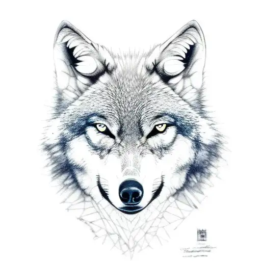 Reflection Of A Wolf