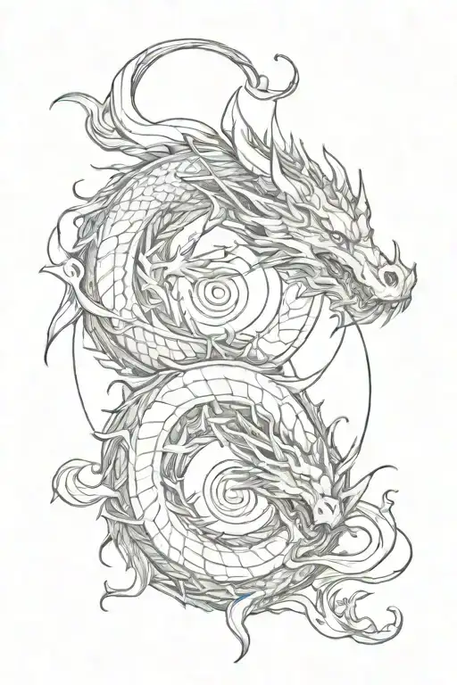 Yin And Yang Dragon