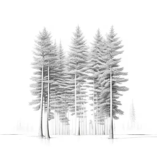 A Forest Landscape With Hidden Scientific Symbols