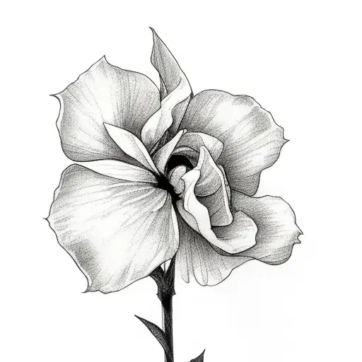 Grim Reaper Holding A Flower