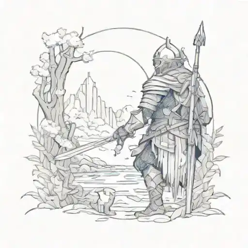 A Trip Through Nature With Dark Souls Series Inspired Characters
