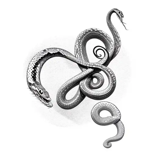 A Snake Wrapped Around A Treble Clef