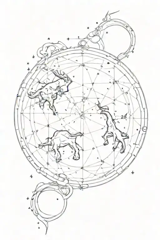 Constellation Taurus And Capricorn Constellation Map