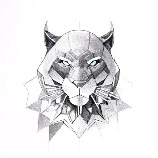 A Black Panther Fused With A Cpu