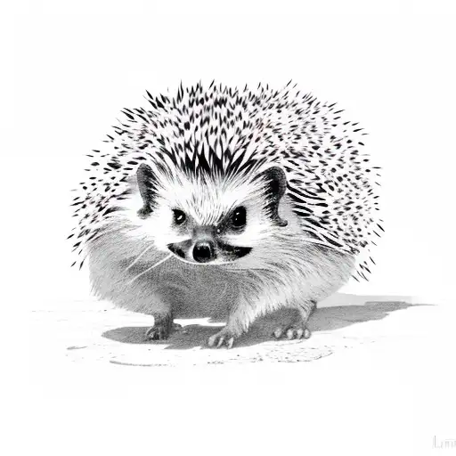 Hedgehog Fighting Cactus