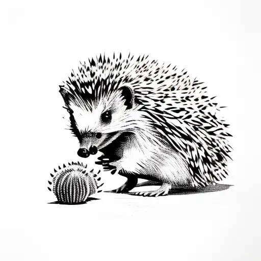 Hedgehog And Cactus