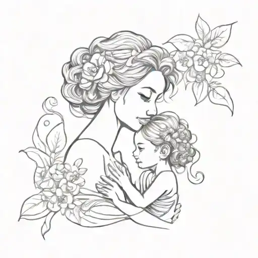 Tattoo For Mother And Daughter