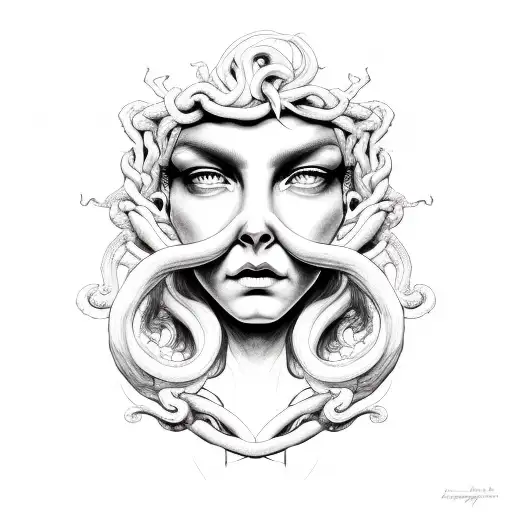 Half Child Half Woman Medusa