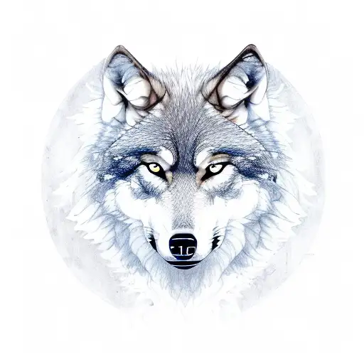 Wolf In The Middle With An Angel On Each Side