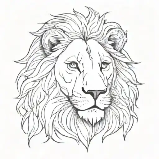 A Tattoo Of A Lion Symbolizing Strength And Resilience For Someone With Adhd