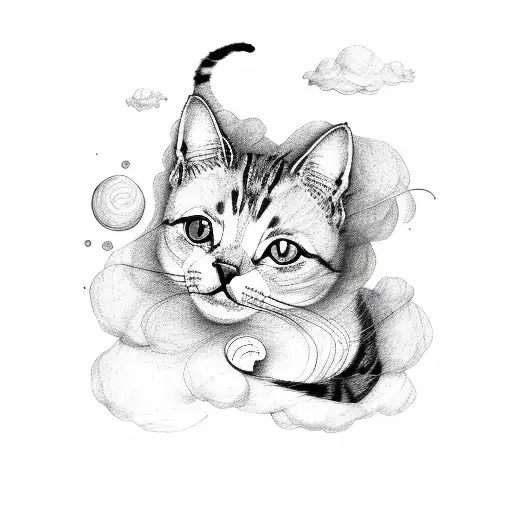 Cat On A Cloud