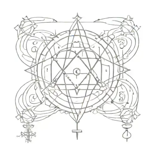 A Religious Symbol Intertwined With A Scientific Equation