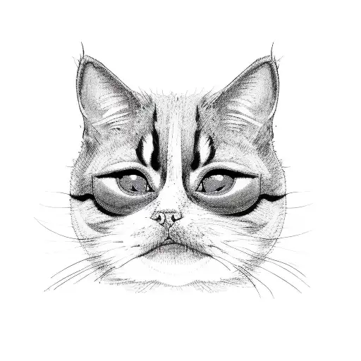 Tuxedo Cat With Short Tail