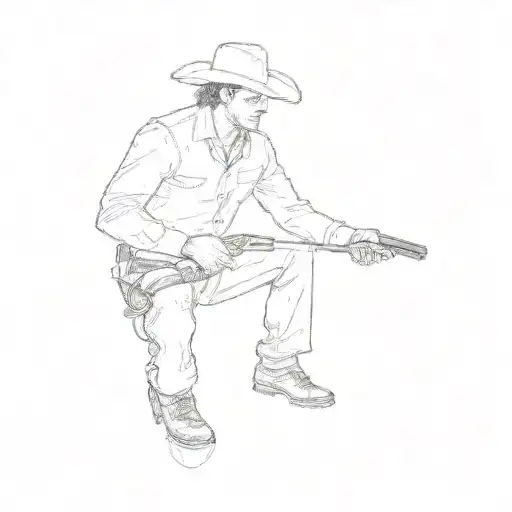 A Man In A Cowboy Hat