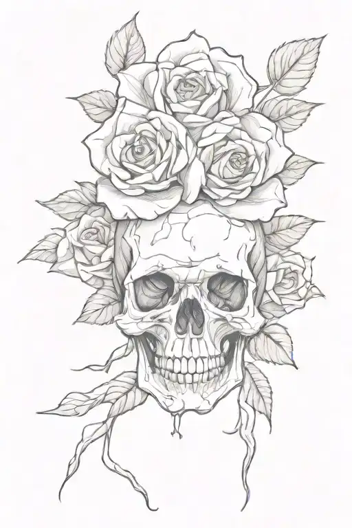 Skull Rose