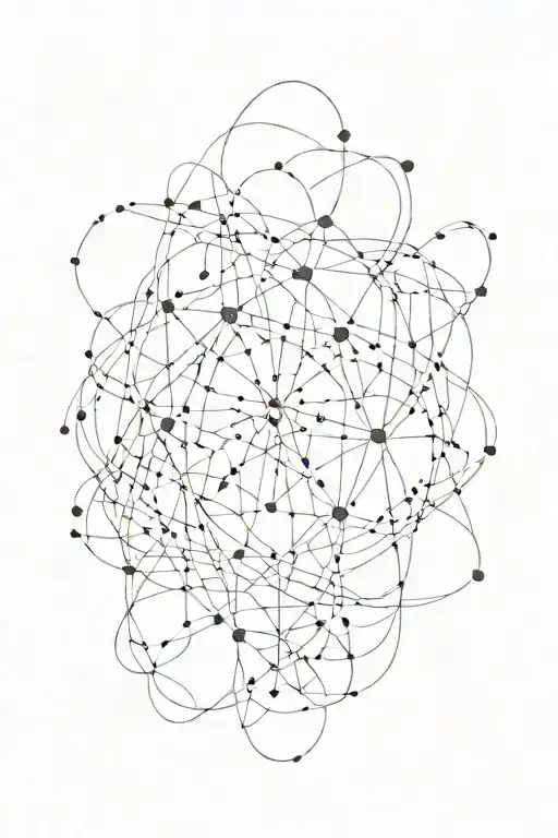 Dots Connected With Line