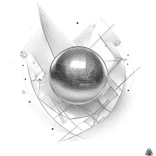 A Mirrorball Hit By A Single Arrow