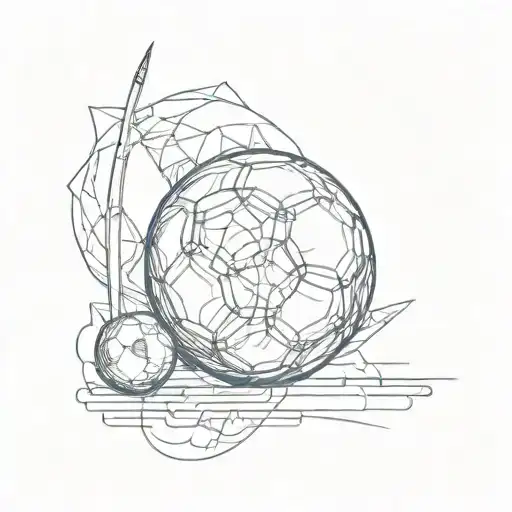 Design A Tattoo That Symbolizes The Intersection Of Football And The Concept Of Memento Mori