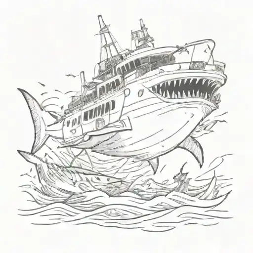 Shark Around A Crash Boat Fishing