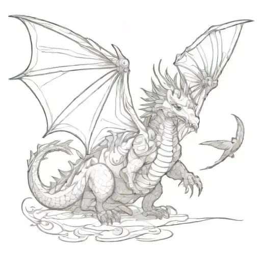 A Dragon Playing Video Games With A Flying Squad Of Animals