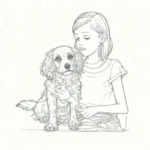 A Girl And A Dog
